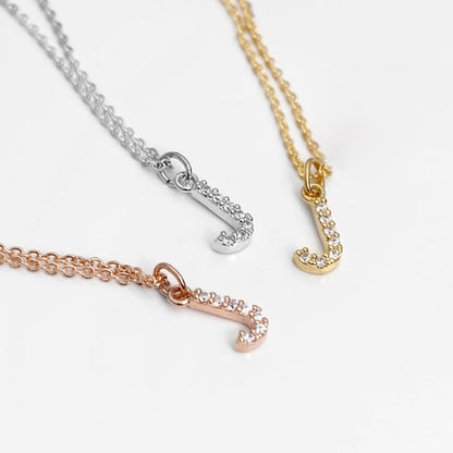 DIY Personalized Necklace With Zircon Letter Necklace