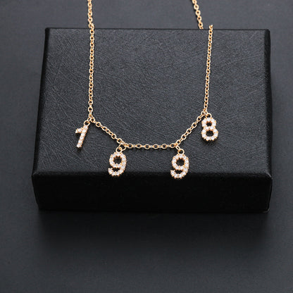 DIY Personalized Necklace With Zircon Letter Necklace